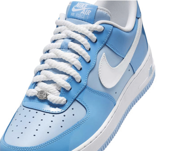 Nike Air Force 1 '07 LV8 "PATENT PSYCHIC BLUE" - Image 5